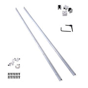 DURAFORCE 2PCS SBR16-2200mm Linear Guide Rails with 4Pcs SBR16UU Bearing Blocks
