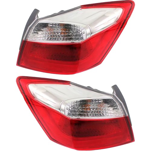 DURAFORCE For 2013-2015 Honda Accord Sedan EX LX Sport Halogen Outer Tail Lights LH & RH
