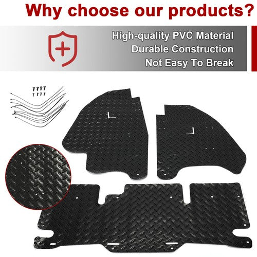 DURAFORCE For 19-22 Honda Talon 1000R 1000X 1000X4 3-piece Front & Rear Mud /Dust Shield