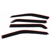 DURAFORCE Tape-On Window Visor Guards Sun Rain Shade Smoke For Ford Explorer 2011-2019