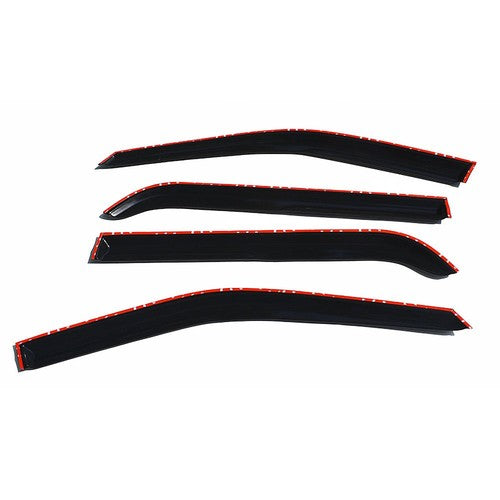 DURAFORCE Tape-On Window Visor Guards Sun Rain Shade Smoke For Ford Explorer 2011-2019