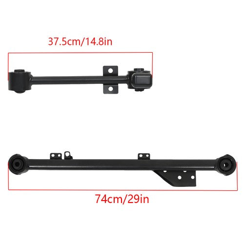 DURAFORCE 4PCS Black Rear Upper&Lower Trailing Control Arm Set For Infiniti QX4 1997-2003