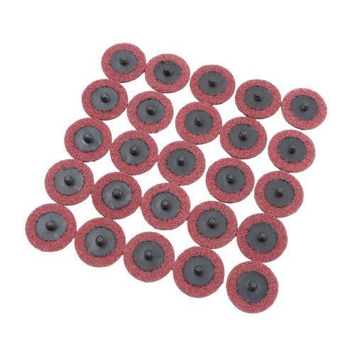DURAFORCE Surface Conditioning Quick Change Discs, 2" Red (Medium) Prep Pad - 25 Pack