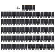 DURAFORCE 105 Pieces Titanium and HCS Oscillating Saw Blades for Wood Metal Cutting