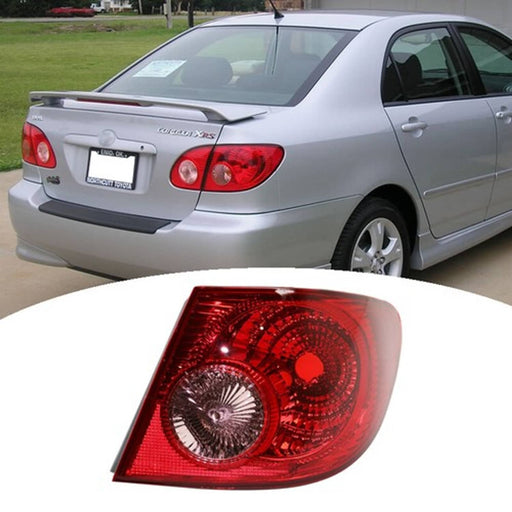 DURAFORCE Outer Tail Light Tail Lamp RH Passenger Side 2003-2008 for Toyota Corolla CE LE