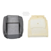 DURAFORCE Cloth Passenger Bottom Seat Cover&Foam Cushion Gray For Jeep Wrangler 2007-2012