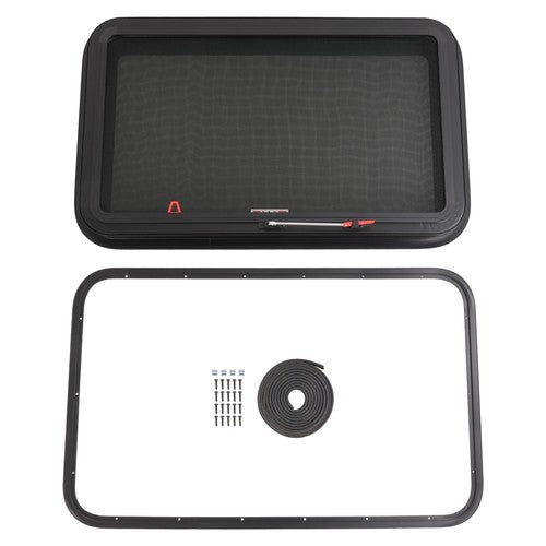 DURAFORCE 36" W x 22" H For Camper Emergency Push Out Window RV Exit Window W/ Ring & Seal