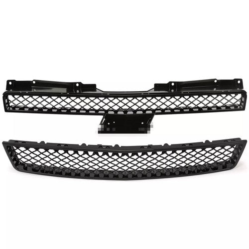 Mesh Front Bumper Grille Grill for 07-14 Chevy Tahoe Suburban Avalanche Black