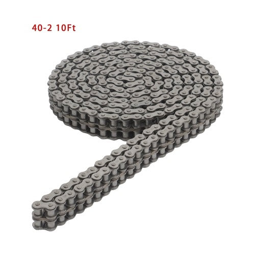 DURAFORCE #40 Roller Chain 10 Feet With 2 Connecting Links Carbon Steel