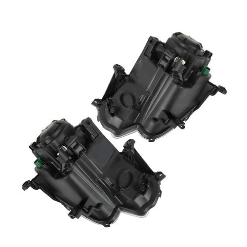 DURAFORCE Left + Right Side Front Headlights Headlamps For Jeep Cherokee 2014-2018 Clear