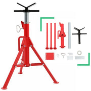 DURAFORCE Heavy-Duty Pipe Jack Stand 28"-52" Inch Adjustable Folding Pipe Stand 2500 Lbs