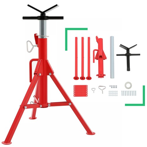 DURAFORCE Heavy-Duty Pipe Jack Stand 28"-52" Inch Adjustable Folding Pipe Stand 2500 Lbs