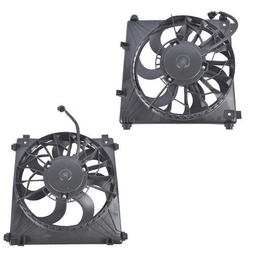 DURAFORCE Right Left Radiator Cooling Fan & Shroud Assembly for Tesla S Sedan 4-Door 12-20