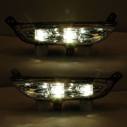 DURAFORCE LED Pair Fog Lights Left & Right Chrome For 2015 2016 15 16 Chrysler 200