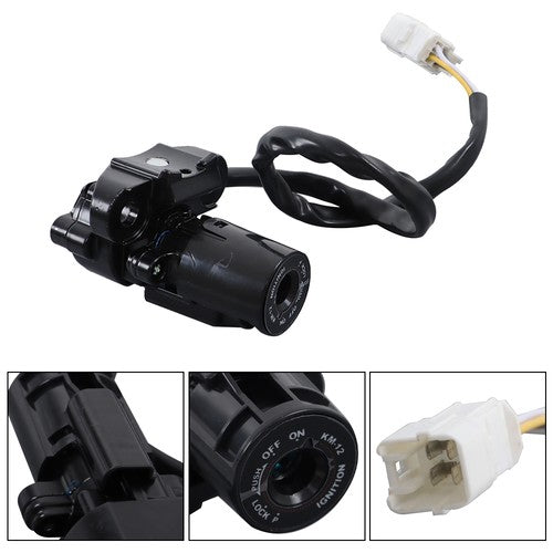 DURAFORCE Ignition Switch Fuel Gas Cap Lock Set For Kawasaki Ninja 1000 ZX10R Z1000SX ZX6R