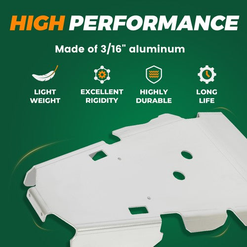 3Pc Skid Plate Aluminum For Honda Rubicon Irs 500 2015-2019 And 520 2021