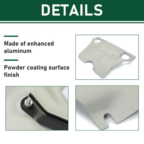 DURAFORCE Aluminium Front Engine Skid Plate Undercover For Toyota Tacoma 05-2015 Silver