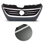 DURAFORCE For 2009-2012 VW Volkswagen Passat CC Front Bumper Upper Grille Black Chrome