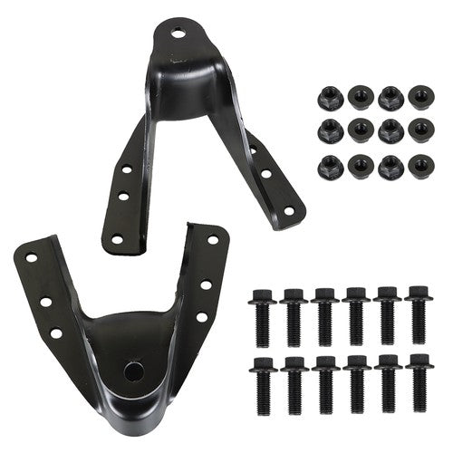 DURAFORCE 2PCS Rear Leaf Spring Forward Shackle Bracket Hanger Pair For Ford F350 1990-97