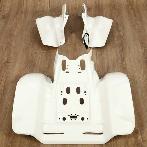 DURAFORCE New For 1986-1989 Honda TRX 250R TRX250R White Front & Rear Fender Plastics Kit