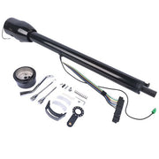 DURAFORCE 32" Automatic Column Shift Tilt Steering Column No Key & Wheel Adapter Black