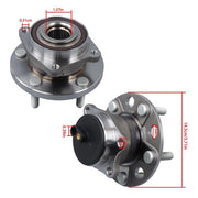 DURAFORCE 4× Front Rear Wheel Hub Bearings For Chrysler 200 Dodge Avenger 2011-2014 FWD