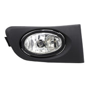 DURAFORCE Fits 2001-2003 Honda Civic Sedan Front Mesh Grille & Clear Lens Fog Lights Lamps