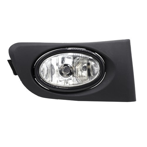DURAFORCE Fits 2001-2003 Honda Civic Sedan Front Mesh Grille & Clear Lens Fog Lights Lamps