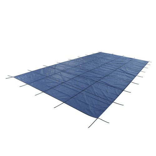 DURAFORCE Inground Pool Safety Cover 20' × 40' Rectangle Safety Pool Covers Blue Mesh