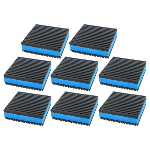 DURAFORCE 8 Pack 3" x 3" x 7/8" EVA Rubber Shock-absorbing Pad Anti Vibration Pads