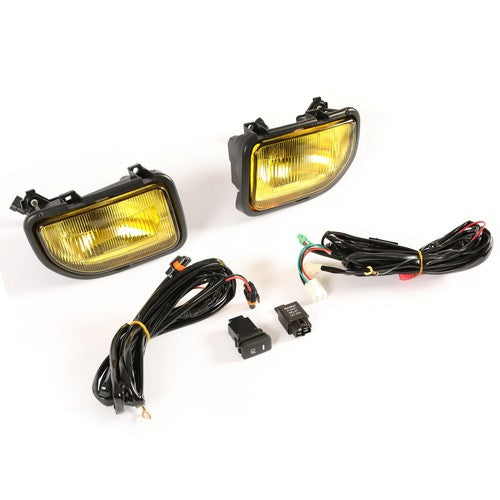 Set Fog Lights Yellow For Toyota MR2 1991-1995 Front Bumper Lamps With Bulbs