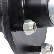 DURAFORCE 2PC Pre-Assembled 5 x 5.5" Trailer Hub Kit & Flange #84 Spindle With Bearing Kit