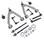 DURAFORCE 10Pcs Front Upper Control Arm w/Ball Joint Sway Bars Kit for Hummer H3 2007-2010