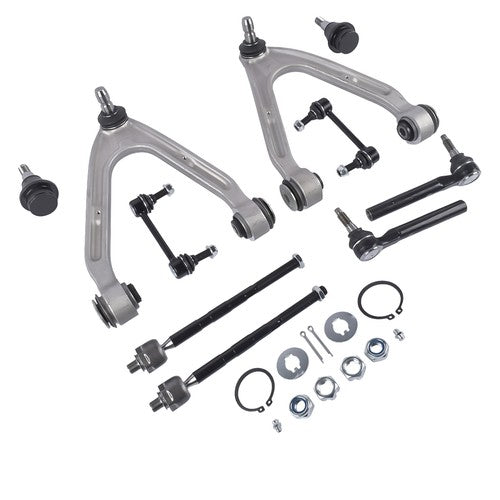 DURAFORCE 10Pcs Front Upper Control Arm w/Ball Joint Sway Bars Kit for Hummer H3 2007-2010