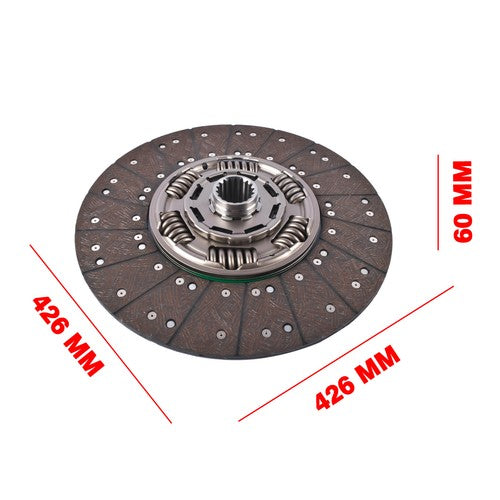DURAFORCE Diesel Engine Clutch Disc for Freightliner DT12 / Cascadia 2008-2022 A0214135000