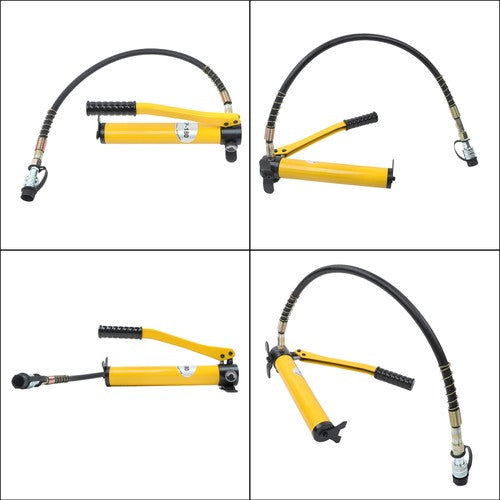 DURAFORCE 5 Ton Hydraulic Jack Power Ram Kit and CP-180 Manual Hydraulic Hand Pump