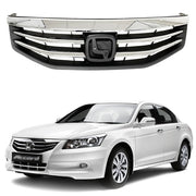 DURAFORCE Front Radiator Bumper Grille Front Upper Chrome Grill Fit Honda Accord 2011-2012