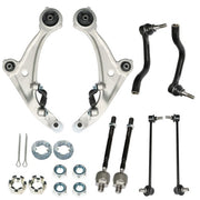 DURAFORCE For Nissan Altima V6 07-13 8Pcs Suspension Kit Control Arms Tie Rod Sway Bar