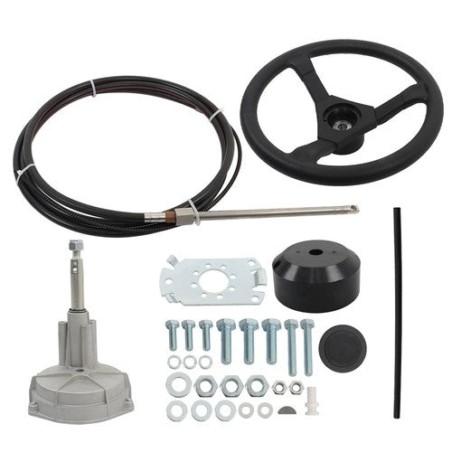DURAFORCE 12 Feet SS13712 Rotary Steering System Outboard Kit Marine Steering Cable