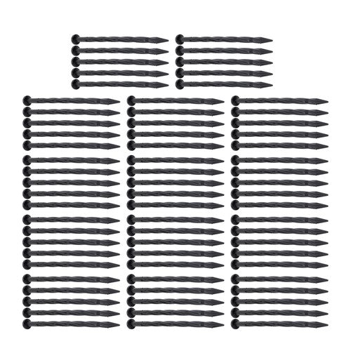 DURAFORCE Garden Spiral Landscape Spikes 70PCS 8 Inch Plastic Landscape Anchoring Spikes