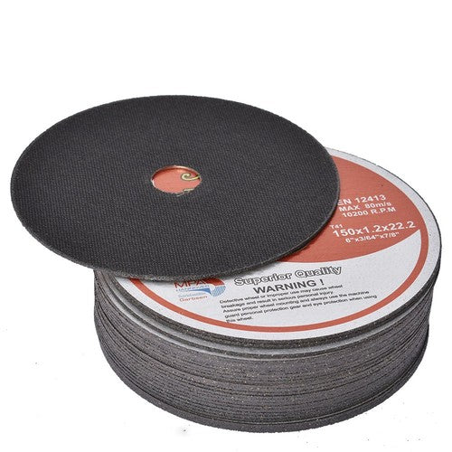 DURAFORCE 25 Pack 6"x.045"x7/8" Cut-off Wheel - Metal & Stainless Steel Cutting Discs
