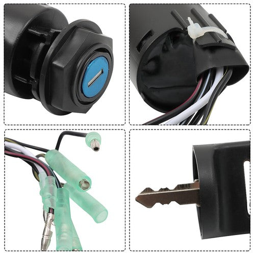 DURAFORCE Ignition Switch Control Assembly W/Key Part For Honda outboard 35100-ZV5-013