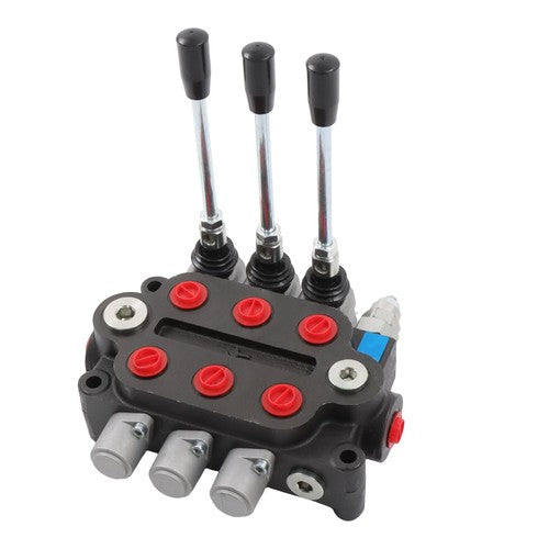 DURAFORCE 3 Spool 25 GPM Hydraulic Directional Control Valve Tractor Loader Double Acting