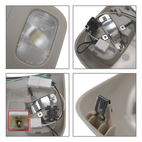 DURAFORCE For 2002-2010 Dodge Ram 2500 1500 3500 Overhead Roof Console Interior Map Light