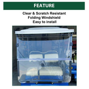 DURAFORCE Clear Folding Windshield For 1995-2003 Yamaha G14 G16 G19 Golf Cart Part PC