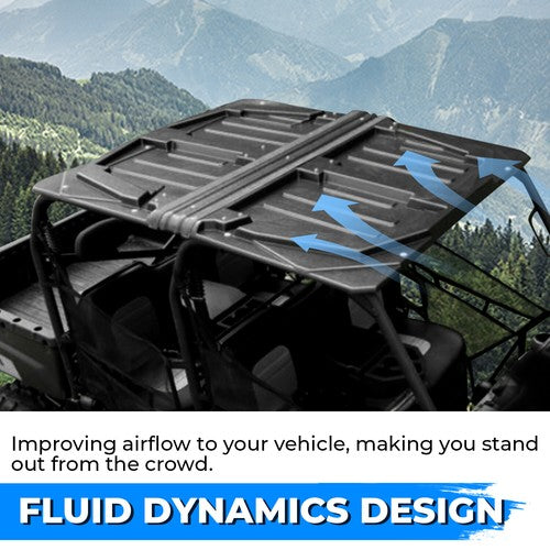 Black UTV Hard Top ABS Roof for Polaris Ranger Crew 800 2010-2014