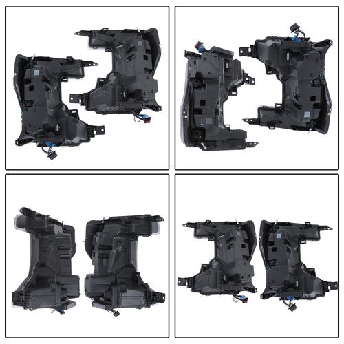 DURAFORCE Headlights Replacement For Ford F250 F350 SuperDuty 2020-2022 LH+RH LED Black