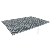 DURAFORCE Waterproof Outdoor Rug Outdoor Plastic Straw Rug 9x12FT Black Gray Camping