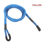 DURAFORCE 30000 LBS Blue Recovery Power Tow Rope 7/8" x 30' Energy Truck Tow Snatch Strap