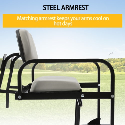 Folding Steel Frame Flip Rear Back Seat for EZGO Marathon Pre 1994 Golf Cart